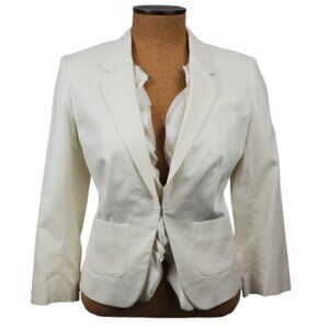 Ann Taylor Loft women's beige blazer size 6